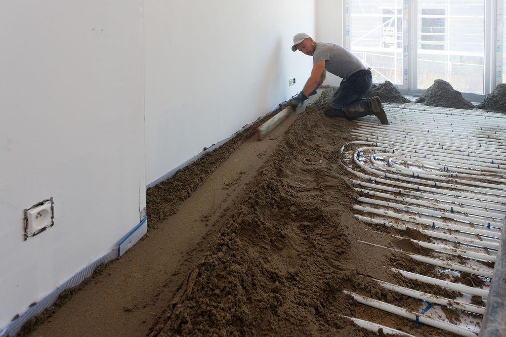 250m² de chapes rectifiées pour une maison passive à Eupen